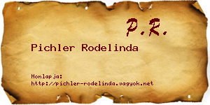 Pichler Rodelinda névjegykártya